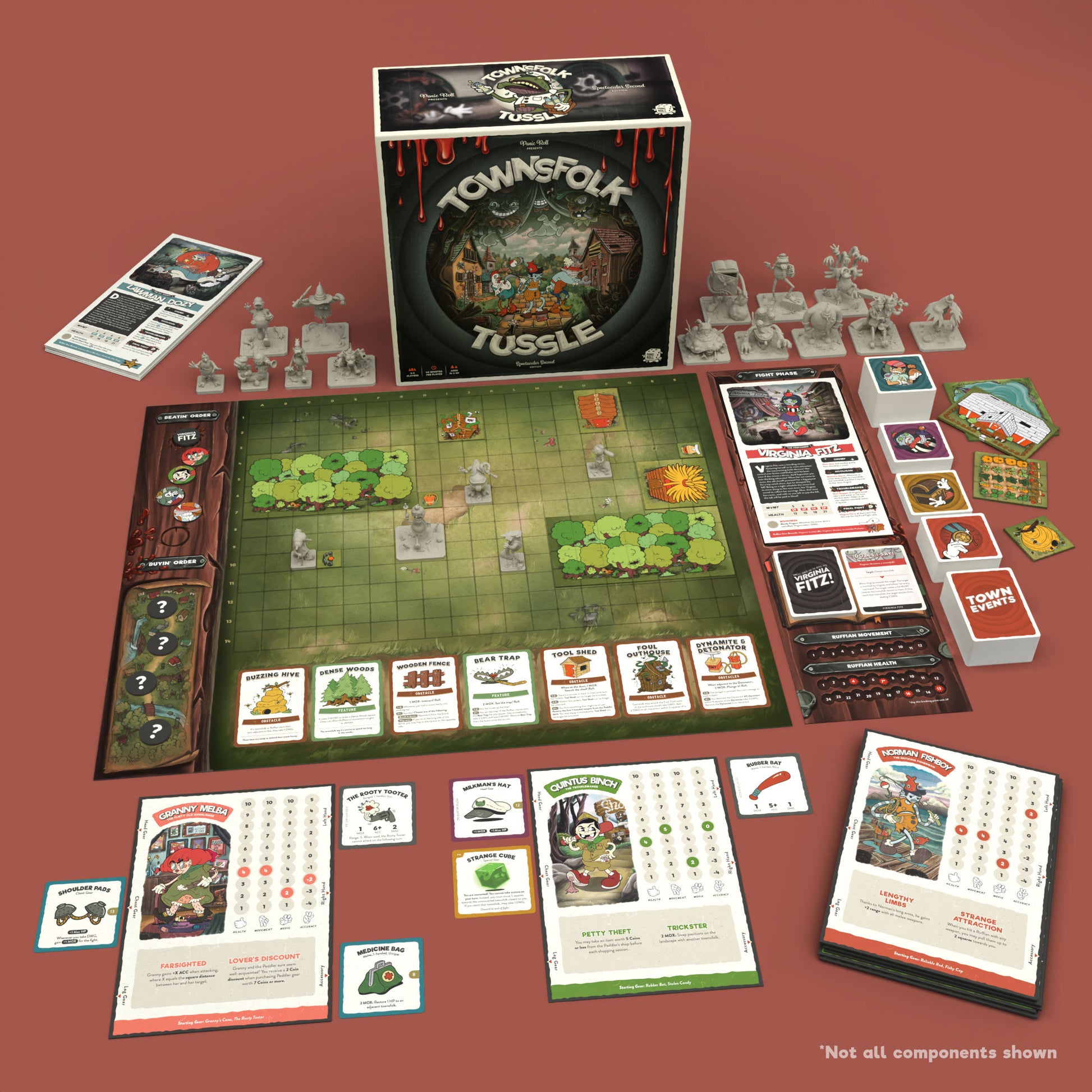 townsfolk tussle card sleeves Townsfolk Tussle Base Game – Panic Roll